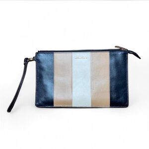 Michael Kors TRIColor Smooth Leather Clutch Wristlet